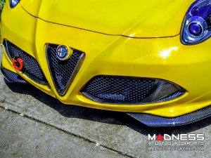 Alfa Romeo 4C Carbon Fiber Front Grille Insert Trim Set 
